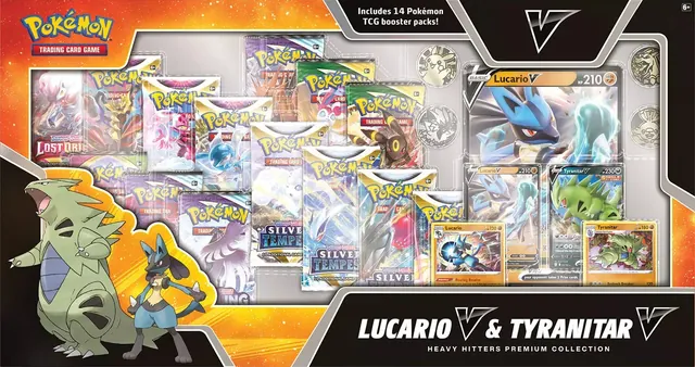 Lucario V & Tyranitar V Heavy Hitters Premium Collection
