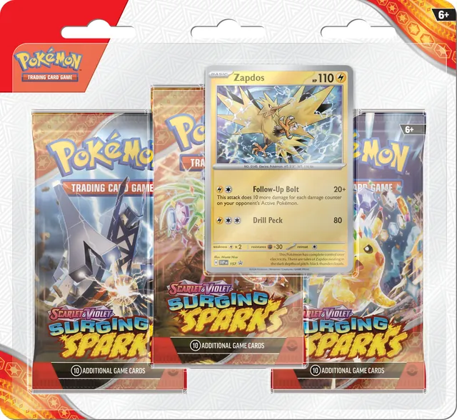 Three Pack Blister (Zapdos)