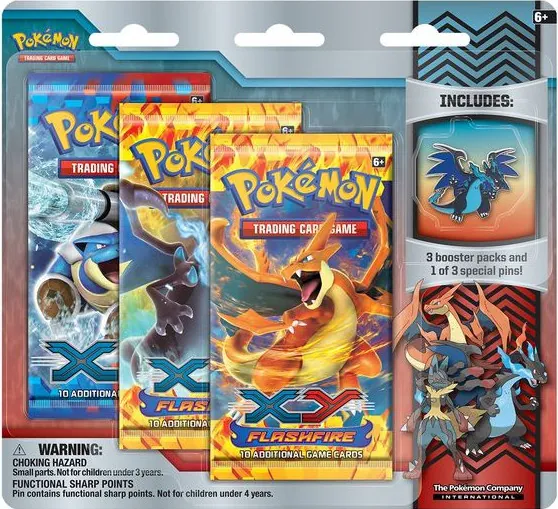 Collector Pin Three Pack Blister