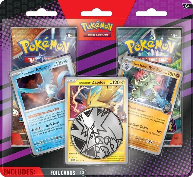 Enhanced 2-Pack Blister: Team Rocket's Articuno, Zapdos & Tyranitar