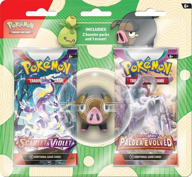 Back to School Eraser Blister (Lechonk)